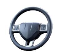 Respirable Funda Volante Cuero Genuino Ante Personalizada para Dodge para Grand para Caravan para Journey Avenger(Red Thread)