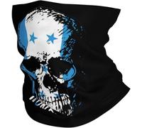 Respirable Polainas de Cuello Bandera de América y Bandera de Puerto Rico Bandana Pañuelo de Cabeza 26X30cm para Pesca,Mujer,Cámping