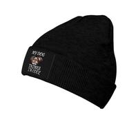 Respirable Sombrero Suave Mi Perro Piensa Que Soy Genial Papillon Dog Gorra De Tejer Deportes Gorro De Dormir para Quimioterapia, Invierno, Acampar