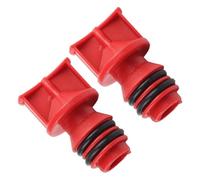 Respiradero del compresor de aire,Tapones de aceite del compresor de aire,2 uds. Tapón de puerto de aceite de boquilla de respiración de repuesto - Rojo, liviano, brinda protección para compresores de