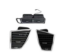 Respiraderos De Aire Acondicionado Rejilla de ventilación del aire acondicionado central tablero delantero Para Q5 2009-2018, conjunto salida marco(3 Pcs)