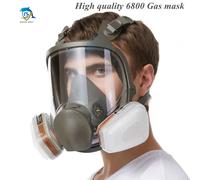 Respirador de cara completa antiniebla 6800, máscara de Gas, pintura Industrial, respirador de pulverización, filtro de trabajo de seguridad, protección contra formaldehído Organic 17 in 1 Suit