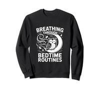 Respirando a través de las rutinas de la hora de acostarse Búho Sudadera