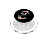 Respiratory Therapist Design Cute Floral Breathe Easy RT PopSockets PopGrip para MagSafe