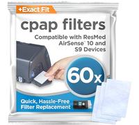 resplabs Filtros CPAP para ResMed AirSense 10 y AirCurve 10-60 Filtros Desechables de Repuesto - Compatible con S9