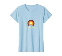 Resplandor Desde Dentro: Yoga de meditación Espiritual Camiseta, Mujer, Azul Bebé, XS