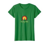 Resplandor Desde Dentro: Yoga de meditación Espiritual Camiseta, Mujer, Verde Kelly, S