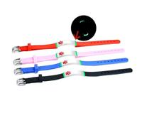 Resplandor en la oscuridad pulsera de advertencia médica personalizada de silicona luminosa médica de conciencia médica identificación de emergencia, personalizado de la noche de la hora de seguridad