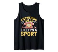 Responder llamadas como si fuera una recepción de recepcionistas deportivos Camiseta sin Mangas