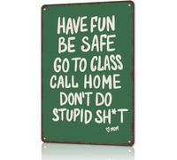 Responsible Living Reminder Metal Sign for Hallway Entry 12x8 Inch