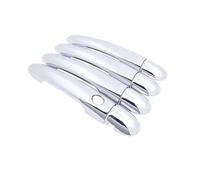 RESPUNEKBAH Accesorios Coche Para Renault Para MeganeII MK2 2 2007 2008 2002~2009Pegatinas Decorativas Estilo ABS Cromado Manija Puerta Cubierta Pintura Reajuste(1 Button 4 Door)