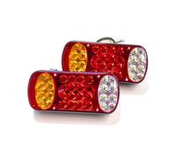 RESPUNEKBAH Luz Trasera Para Coche Camión Luz Trasera Luz Freno Luz Marcha Atrás Luz De Señal Indicador Remolque Camión Caravana Furgoneta UTE 2 Piezas 12 V 32