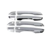 RESPUNEKBAH Para Civic 10.ª generación 2016-2021 moldura para manija puerta exterior coche color negro estilo fibra carbono decoración entrada sin llave(Silver Smart)