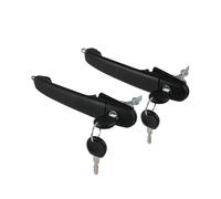 RESPUNEKBAH Para Ford Para Galaxy 1995-2015 manija de puerta exterior de automóvil con 4 llaves accesorios para automóvil 2 piezas