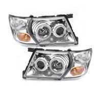 RESPUNEKBAH Para Nissan Para Patrol Y60 Y61 1997-2001 2002 2003 2004 Faro Delantero Lámpara De Esquina Faro Delantero Parachoques Delantero Luz De Esquina (1 Set 2)