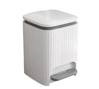 Ressm Bote de basura impermeable para sala de estar, dormitorio, baño, cubo de basura de gran capacidad, para el hogar, cocina, luz A