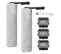 Resszo Rouleau de Brosse de Rechange et Filtre HEPA pour Tineco Floor One S5 / S5 Pro, 2 Rouleaux de Brosse + 2 Filtres + 1 Brosse de Nettoyage, Pièce de Détachées, Accesorio pour S5 (A)