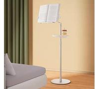 Rest Bookrest,Floor Stand For Book Reading,Cookbook Holder,180 ° Adjustable,Elastic Telescopic Clamp,For Textbooks Music Books Tablet Cook Recipe, LJJY-KK