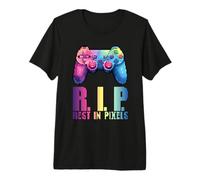 Rest in Pixels - Gamer Merch - für Sie und Ihn Camiseta Premium