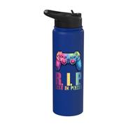 Rest in Pixels - Gamer Merch - für Sie und Ihn Stainless Steel Insulated Water Bottle