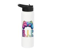 Rest in Pixels - Gamer Merch - für Sie und Ihn Stainless Steel Insulated Water Bottle
