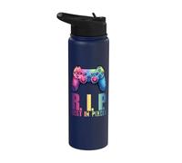 Rest in Pixels - Gamer Merch - für Sie und Ihn Stainless Steel Insulated Water Bottle