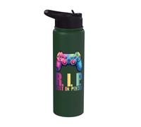 Rest in Pixels - Gamer Merch - für Sie und Ihn Stainless Steel Insulated Water Bottle