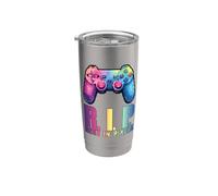 Rest in Pixels - Gamer Merch - für Sie und Ihn Vaso térmico de acero inoxidable de doble pared