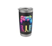Rest in Pixels - Gamer Merch - für Sie und Ihn Vaso térmico de acero inoxidable de doble pared