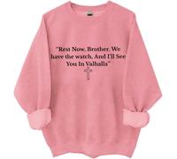 Rest Now, Brother. We Have The Watch, And I'll See You In Valhalla Sudadera, Tenemos El Reloj Camisas Mujer Hombre, rosa, XXL