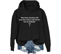 Rest Now, Brother. We Have The Watch, And I'll See You In Valhalla Sudadera, Tenemos El Reloj Camisas Mujer Hombre, Negro-1, 3XL