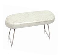 RESTA DE CAMBIO PU Manicura Manicura Cuschón de almohada Accesorios de arte de uñas Herramienta para el técnico de mesa de salón de uñas (Blanco)