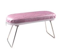 RESTA DE CAMBIO PU Manicura Manicura Cuschón de almohada Accesorios de arte de uñas Herramienta para el técnico de mesa de salón de uñas (Rosado)