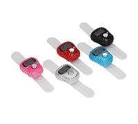 Restablecimiento -Knauffinger -Counter colores vivos 5 piezas contador de sueño de coche de alta precisión, adecuado para gimnasio de entrenamiento deportivo, material plástico
