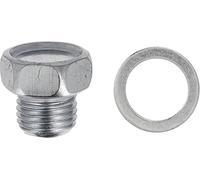 Restagraf - Bouchon de Vidange avec Joint Assemblé - M14-1,5 x 10 mm - Acier - Compatible avec Kia, Mazda (Certains Moteurs) - Réf. 221503 - Blister de 2