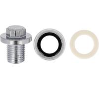 Restagraf - Bouchon de Vidange Avec Joint Assemblé - M14-1,5 x 16,5 mm - Acier - Compatible Avec Ford (Certains Moteurs) - Réf. 221467 - Blister de 3