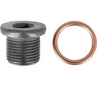 Restagraf - Bouchon de Vidange Avec Joint Assemblé - M18-1,5 x 16 mm - Acier - Compatible Avec Citroën, Peugeot, Renault (Certains Moteurs) - Réf. 221461 - Blister de 2