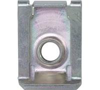 Restagraf Clip de Tuerca de Pinza en Caja para vehículos Citroen/Fiat, 0,5 a 4 mm, Grosor de Chapa, M5 x 0,80, 19,90 mm x 13,80 mm, Paquete de 100