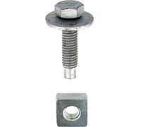 Restagraf - Fijación de tornillos y tuercas para carenado bajo motor - Compatible con Renault Clio II, KANGOO, LAGUNA, MASTER II, MEGANE, SCENIC, THALIA, TRAFIC II - Ref. 228003 - Blister de 4