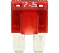 Restagraf - Fusible plano Micro II 32 V 7,5 A compatible con vehículos tipo Ford Opel Kia Volvo (paquete de 5 uds), color marrón