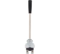 Restagraf - Interruptor de Impulsión, 2 bornes de Palanca, 11 mm, diámetro de perforación, 12/24 V, 10 A, Lote de 1