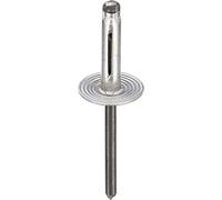 Restagraf - Remache expandido de Cabeza Ancha de Aluminio, Compatible con Citroen, Fiat, Mitsubishi, Nissan, Opel, Peugeot, Renault, Smart - Diámetro 4,8 mm - Longitud 20,5 mm - Ref. 42629 - Caja de