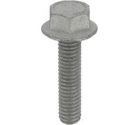 Restagraf - Tornillos para metales con cabeza hexagonal con base, M6-1.00 x 25 mm, acero Clase 8.8 DIN 6921 - Ref. 7165 - Bolsa de 10