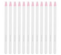 RESTALLADNWEST 12 lápices de cera de grasa, crayones de cera de grasa despegables, marcadores de China, lápices de ceras para madera, ropa, papel de tela de metal (blanco)