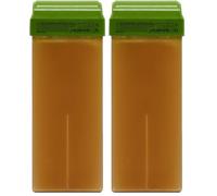 RESTASE | Cera Depilatoria Liposoluble Roll On, Aceite de Granada Bio y Aceite de Camelia Bio, para todo tipo de Pieles, 100 ml, Made in Italy (Paquete de 2)