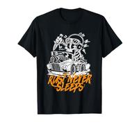 Restauración de automóviles Rust Never Sleeps Camiseta