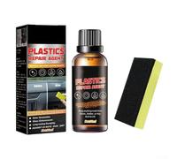 Restaurador de cuero plástico interior de coche de 50 ml con esponja para una restauración y cuidado eficaces