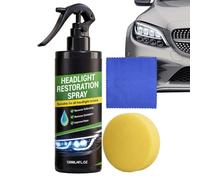 Restaurador de Lentes de Faro,Spray restaurador de 120 ml - Spray restaurador de faros de coche | para Berlina, Autocaravana, Automóvil, Garaje, Trayectos diarios, Conducción urbana, Taller, Viaje