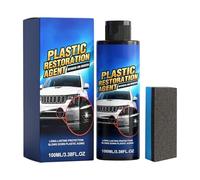 Restaurador de molduras automotrices - Restaurador de interiores de automóviles de 100 ml con esponja | Agente reparador de arañazos de larga duración, restauradoor tablero para detalles de vehículo