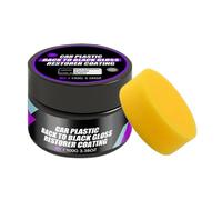 Restaurador De Molduras De Coche - Pasta de Cuidado para Recubrimientos de Interiores de Vehículos - Acondicionador Protector Con Esponja Para Salpicadero Y Asientos